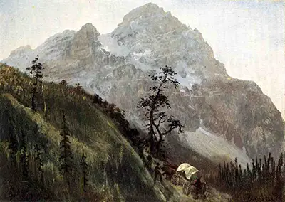 Western Trail, The Rockies Albert Bierstadt